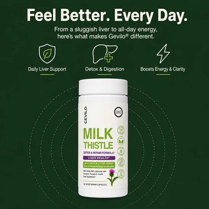 Gevilo® Milk Thistle Liver & Digestive Relief